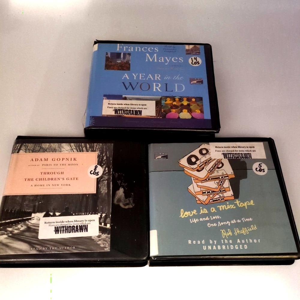 Audio Books on‎ CD Non Fiction Memoirs Authors Gopnik Mayes Sheffield Lot of 3